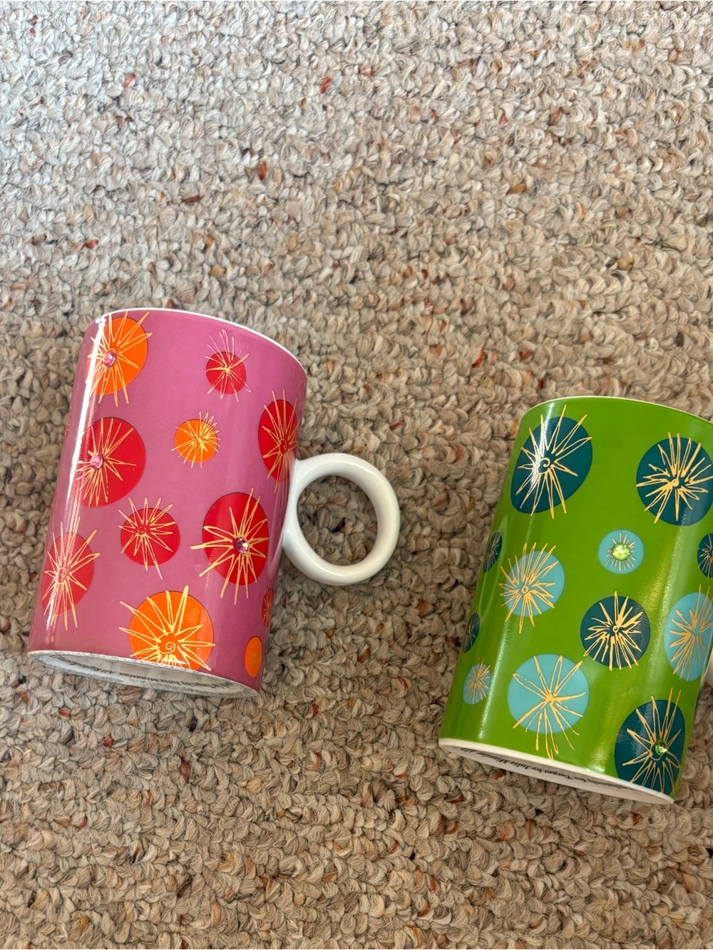 Colorful Starburst Mug Set with rhinestones by Julia Minasian for Target